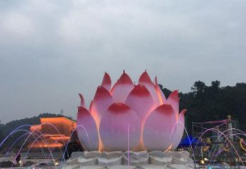 鷹潭蓮花雕塑廠家，景區(qū)雕塑，水景蓮花噴泉雕塑精選